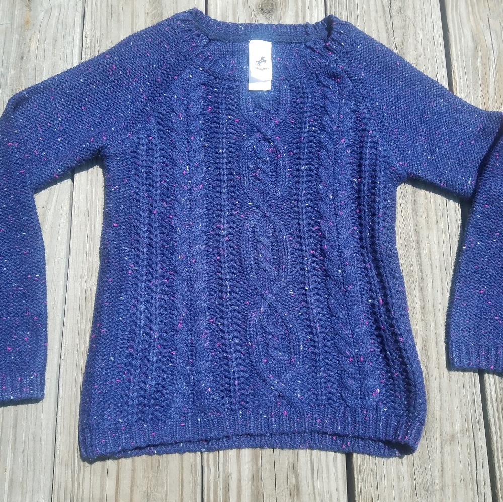 NWOT Kids Sweater Sz 7/8 Blue European Designer